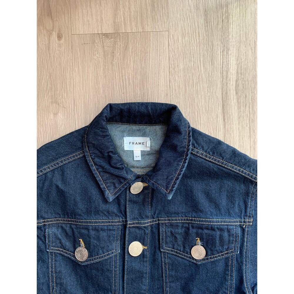 Frame Oversized Denim Mini Dress Size S - Picture 2 of 6